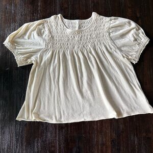 American Eagle Outfitters Cream Blouse
